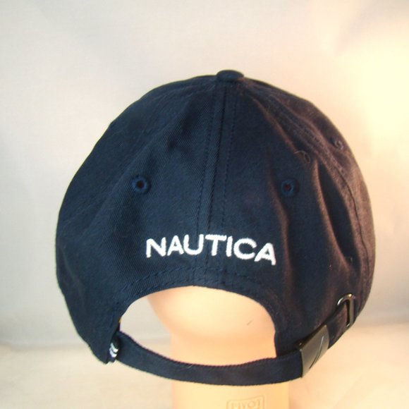 Nautica Hat Navy Blue Relaxed Fit Adjustable Cap Mens Women Unisex - Picture 4 of 9